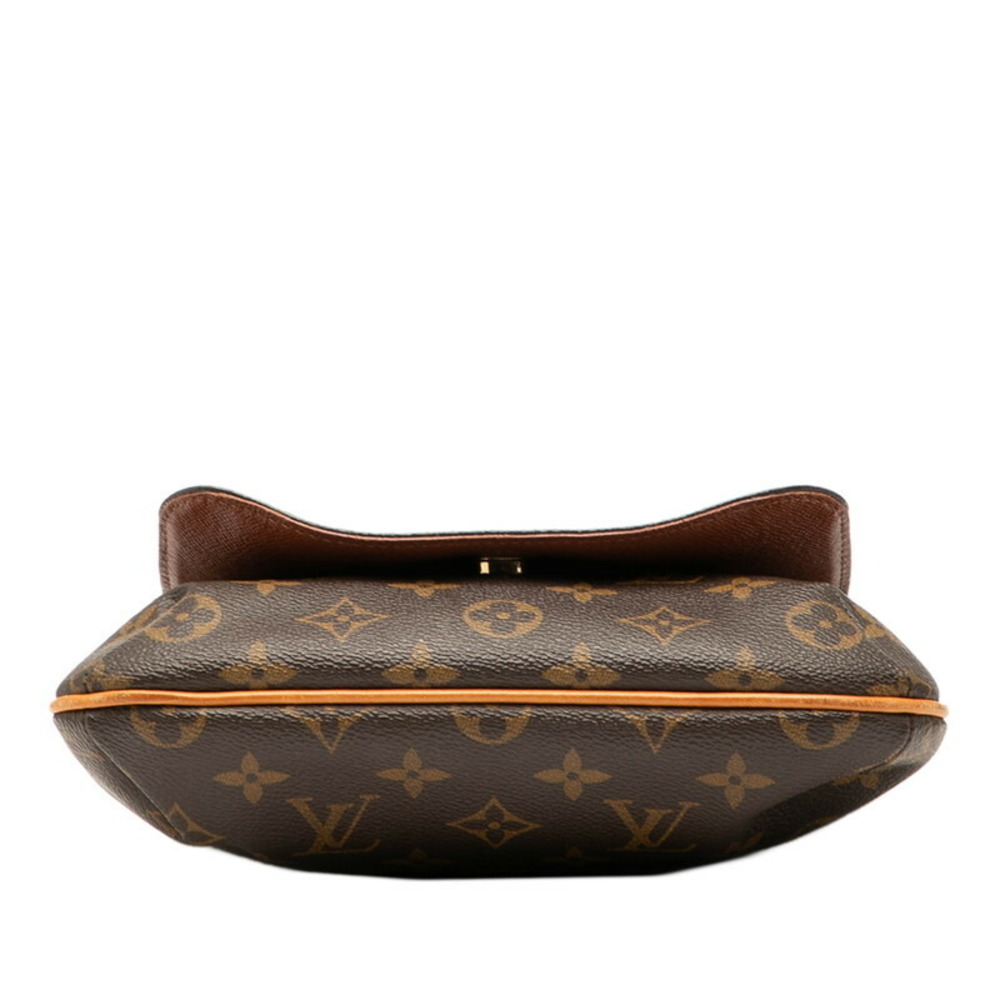 Louis Vuitton Brown Handbag Leather Short Monogram Bag Salsa Shoulder Musette - Picture 3 of 6